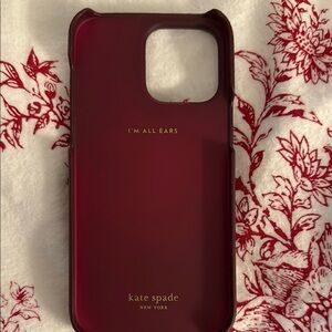 Kate Spade Burgundy Phone Case